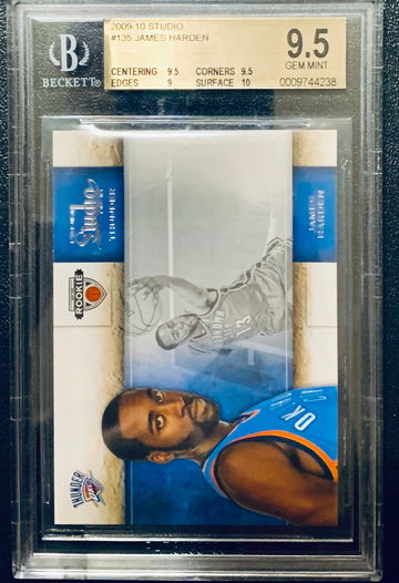 2009-10 Studio James Harden RC BGS 9.5