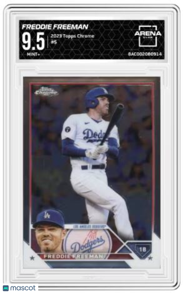 2023 Topps Chrome Freddie Freeman #5 Arena Club 9.5