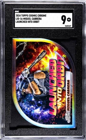 2024 Topps Cosmic Chrome #LIO-16 Miguel Cabrera Launched Into Orbit SGC 9