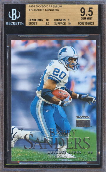 1999 Skybox Premium Barry Sanders BGS 9.5