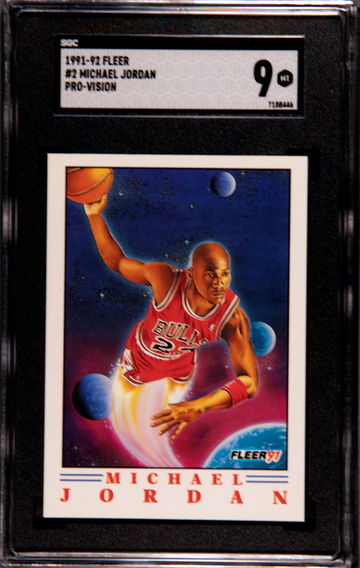 1991-92 Fleer #2 Michael Jordan Pro Vision SGC 9