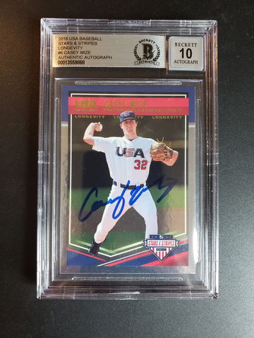 Casey Mize Autographed 2018 USA Stars & Stripes 