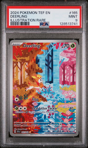 2024 Pokemon Scarlet and Violet Temporal Forces Illustration Rare Deerling #165 PSA 9