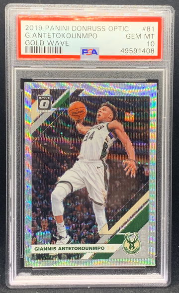 2019 Optic Giannis Antetokounmpo Fanatics PSA 10