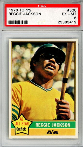 1976 TOPPS REGGIE JACKSON PSA 6