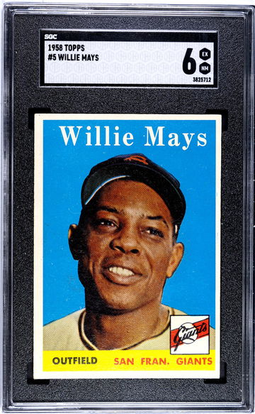 1958 Topps #5 Willie Mays SGC 6