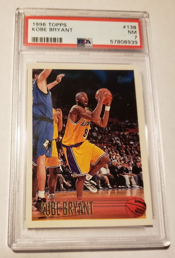 1996 Topps Kobe Bryant 138 RC PSA 7