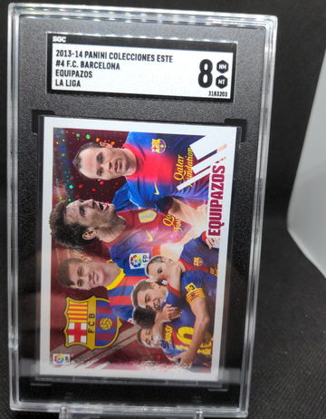 2013 Panini Colecciones Equipazos #4 Barcelona Messi Neymar Iniesta Xavi SGC 8