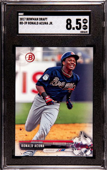 2017 Bowman Draft #BD-39 Ronald Acuna Jr. RC SGC 8.5