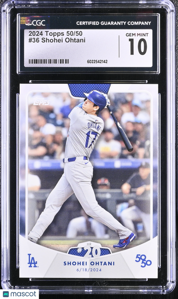 2024 Topps 50/50 Shohei Ohtani #36 CGC 10