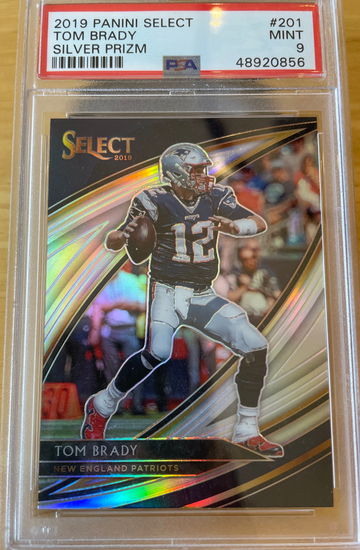 2019 Select Silver Prizm Tom Brady Field Level PSA 9