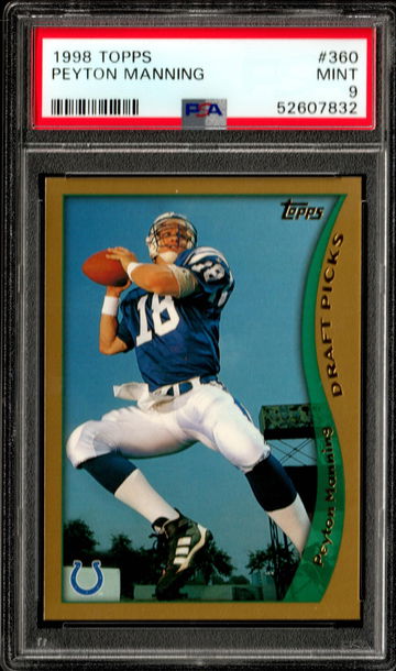 Peyton Manning 1998 Topps #360 RC Rookie PSA 9 MINT