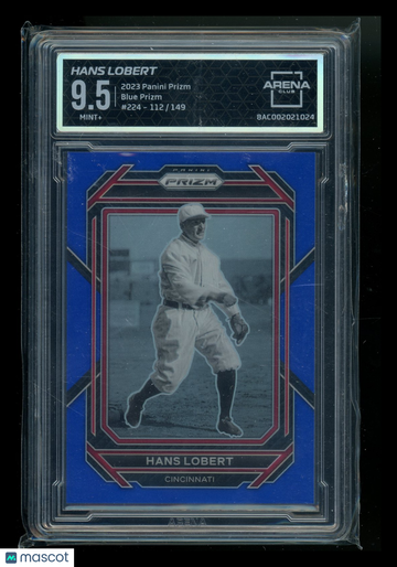 2023 Panini Prizm Blue Prizm Hans Lobert #224 /149 Arena Club 9.5
