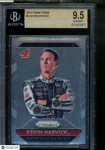 2016 Panini Prizm Kevin Harvick #4 BGS 9.5