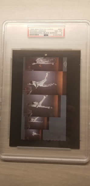 Michael Jordan Nike Poster Card Imagination PSA 8 ROOKIE RC