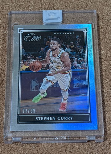 2019-20 Panini One and One 🏀 STEPHEN CURRY Silver Prizm /99 Warriors SP 🔥