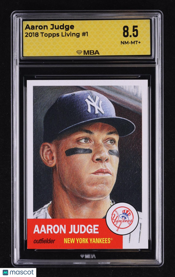 2018 Topps Living Aaron Judge #1 MBA 8.5