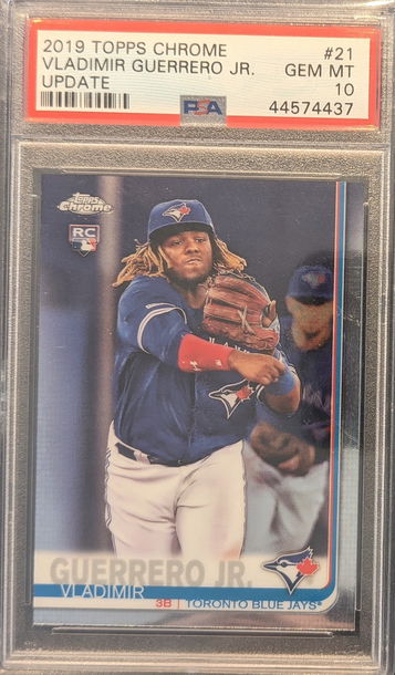 2019 Topps Chrome Update Vladimir Guerrero Jr #21 Rookie Card PSA 10