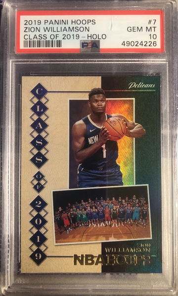 2019 Panini Hoops Zion Williamson Class of 2019 Holo PSA 10