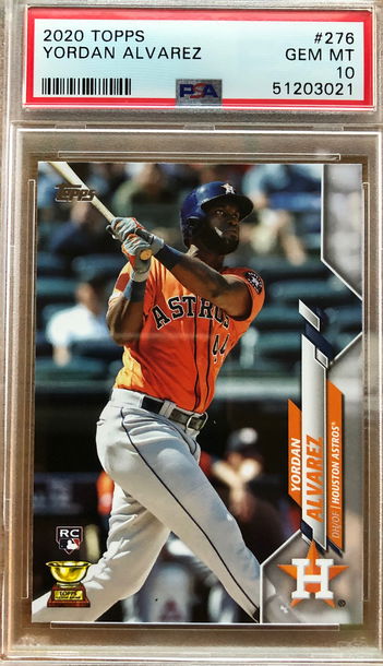 2020 Topps Yordan Alvarez PSA 10