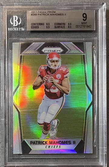 2017 Prizm Silver Patrick Mahomes PSA 9