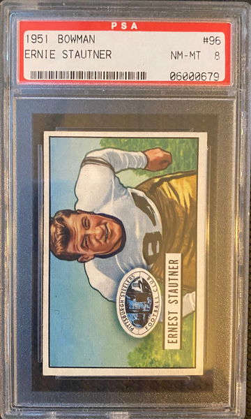 1951 Bowman #96 Ernie Stautner PSA 8 RC