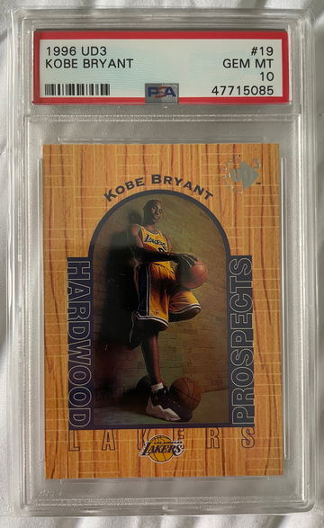 1996 UD3 Kobe Bryant PSA 10 Gem Mint