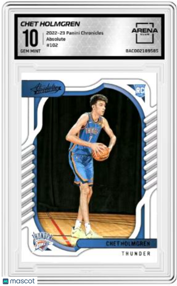 2022-23 Panini Chronicles Chet Holmgren #102 Absolute Arena Club 10