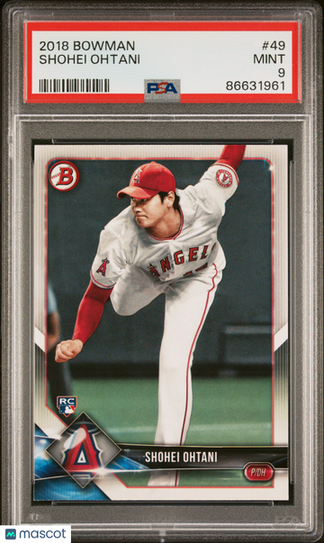 2018 Bowman Shohei Ohtani #49 PSA 9 MINT RC