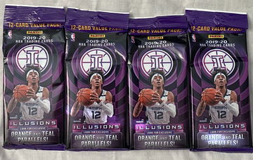 4X 2019-20 Illusions Basketball Value Packs