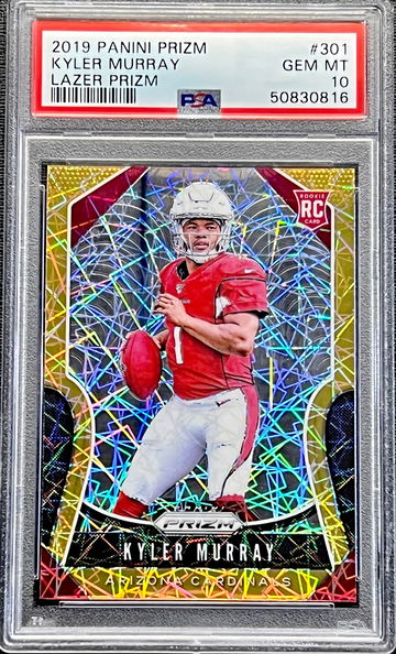 2019 Kyler Murray Panini Lazer Prizm #301 PSA 10 GEM MINT Rookie Card RC Arizona Cardinals