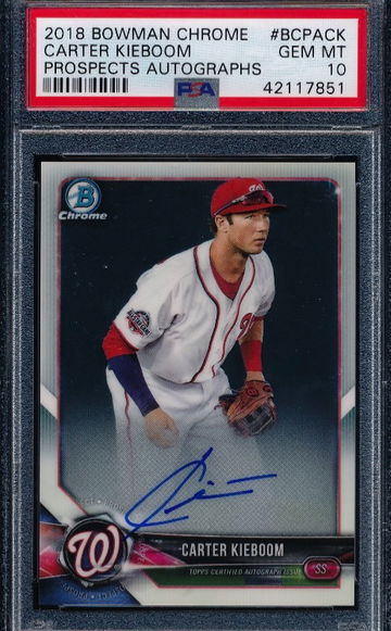 Carter Kieboom 2018 Bowman Chrome Base Auto