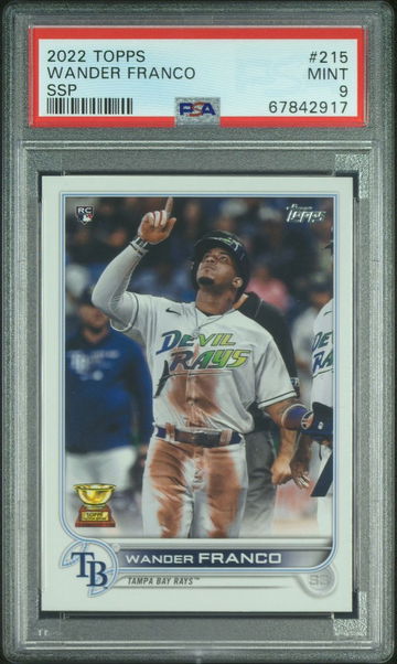 2022 Topps Series 1 Wander Franco SSP Image Variation RC PSA 9 Mint