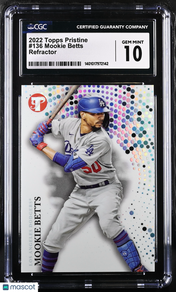 2022 Topps Pristine Refractor Mookie Betts #136 CGC 10