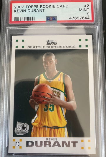 Kevin durant 2007 topps psa 9