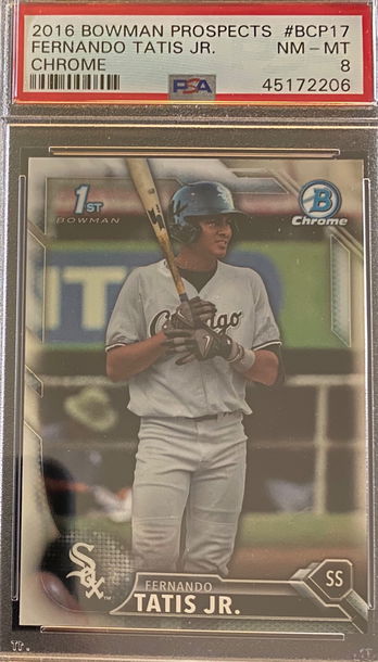 Fernando Tatis Jr 2016 Bowman Chrome Prospects 1st #BCP17 PSA 8