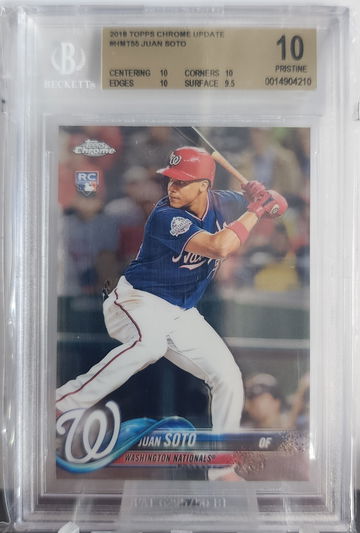 2018 Topps Chrome Update Juan Soto #HMT55 BGS 10