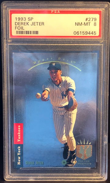 Derek Jeter 1993 SP Foil #279 PSA 8