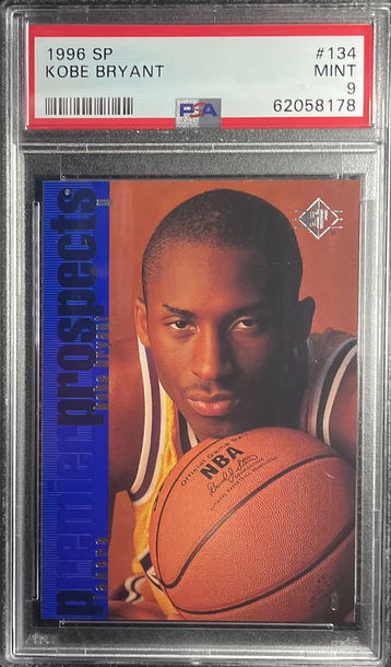 1996 SP Kobe Bryant RC PSA 9