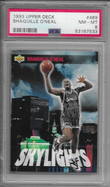 1993 Upper Deck SkyLights Shaquille O'Neal PSA 8