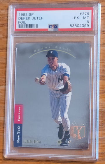 1993 SP #279 Derek Jeter Rookie card RC PSA 6