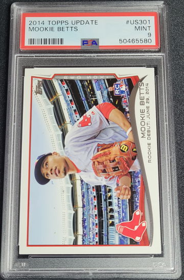 2014 Topps Update Mookie Betts PSA 9