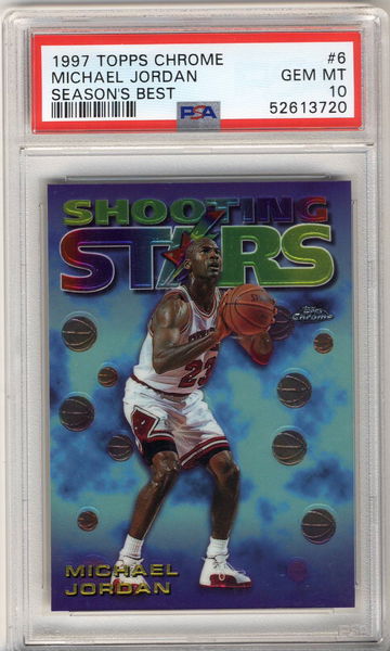1997-98 Topps Chrome Season's Best #SB6 Michael Jordan PSA 10