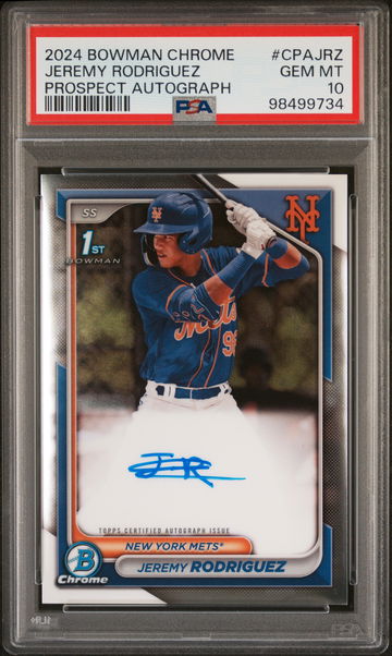 2024 Bowman Chrome Prospect Autograph Jeremy Rodriguez #CPAJRZ PSA 10