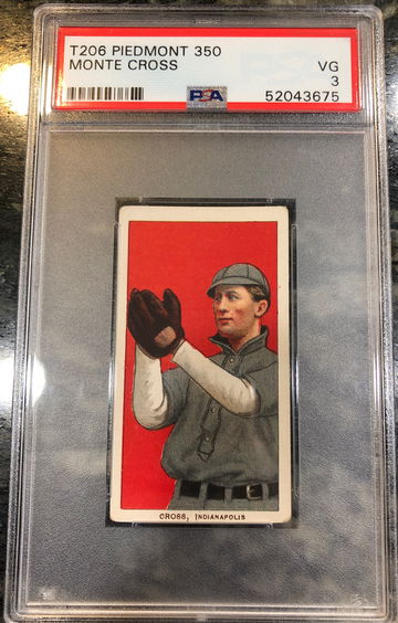 T206 Monte Cross Piedmont 350 PSA 3