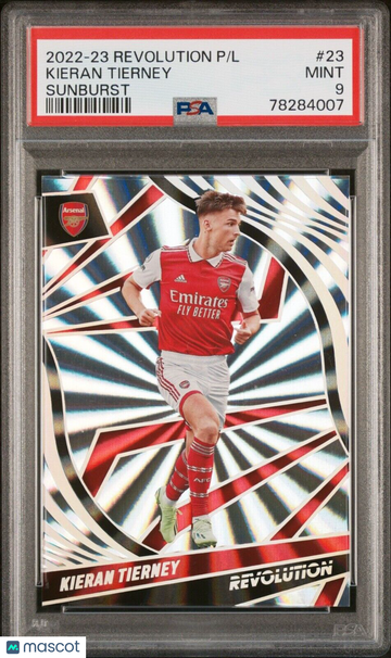 2023 Revolution Kieran Tierney #23 Sunburst PSA 9