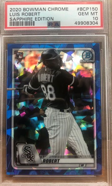 2020 Bowman Chrome Luis Robert Sapphire PSA 10
