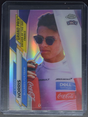 2020 Topps Chrome Formula 1 Lando Norris  RC Refractor #161