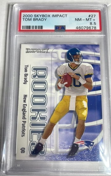 Tom Brady 2000 Skybox Impact RC PSA 8.5