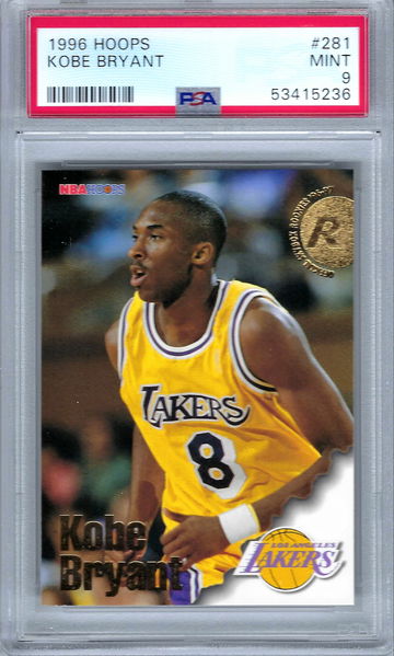 1996 Hoops Kobe Bryant PSA 9